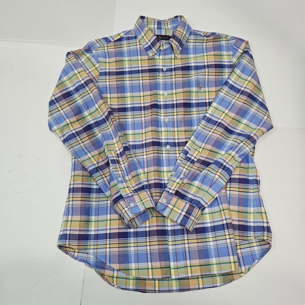 RALPH LAUREN Men's Multicolor Plaid Shirt - Picture 2 of 6